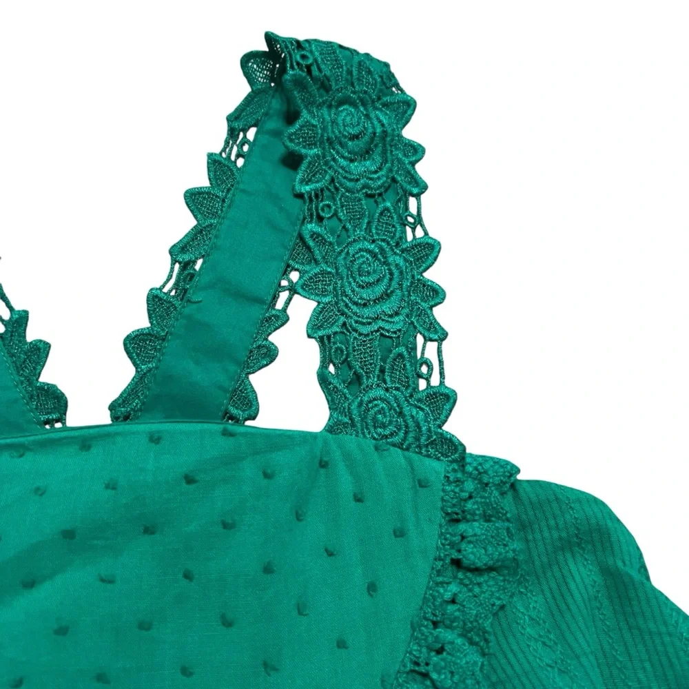 Matilda Jane 12Y Brilliant Daydream Seriously Sweet Green Ruffle Dress